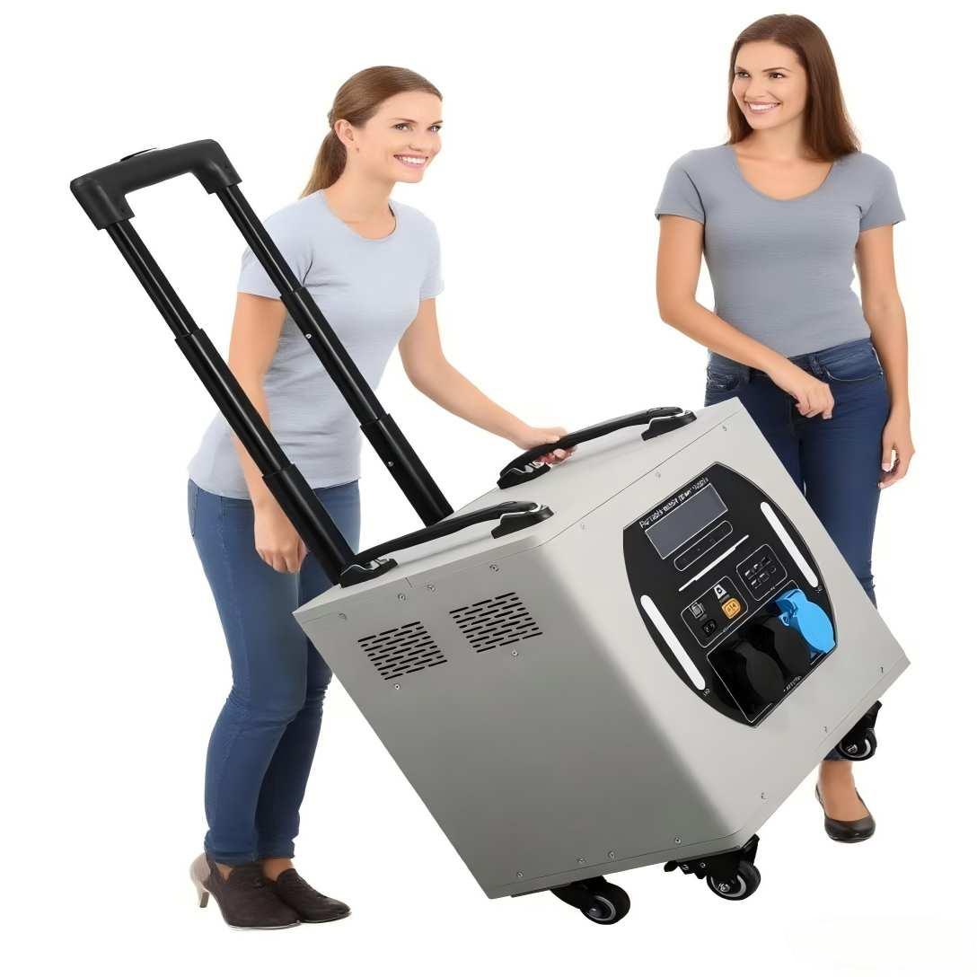 Portable Power Station - Outdoor-Trolley-Koffer mit Abnehmbarer Tragbarer Powerbank, 3000W