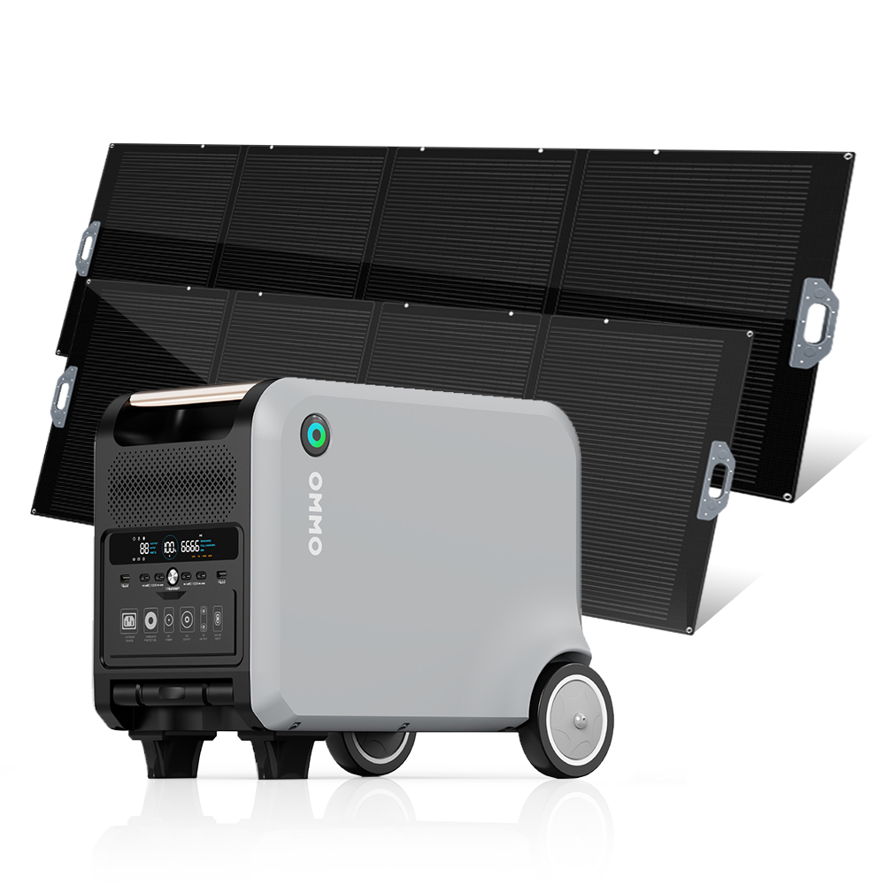 Solar Panel 200W - OMMO OM-PV200Z Hocheffizientes 200W Komplett Schwarzes