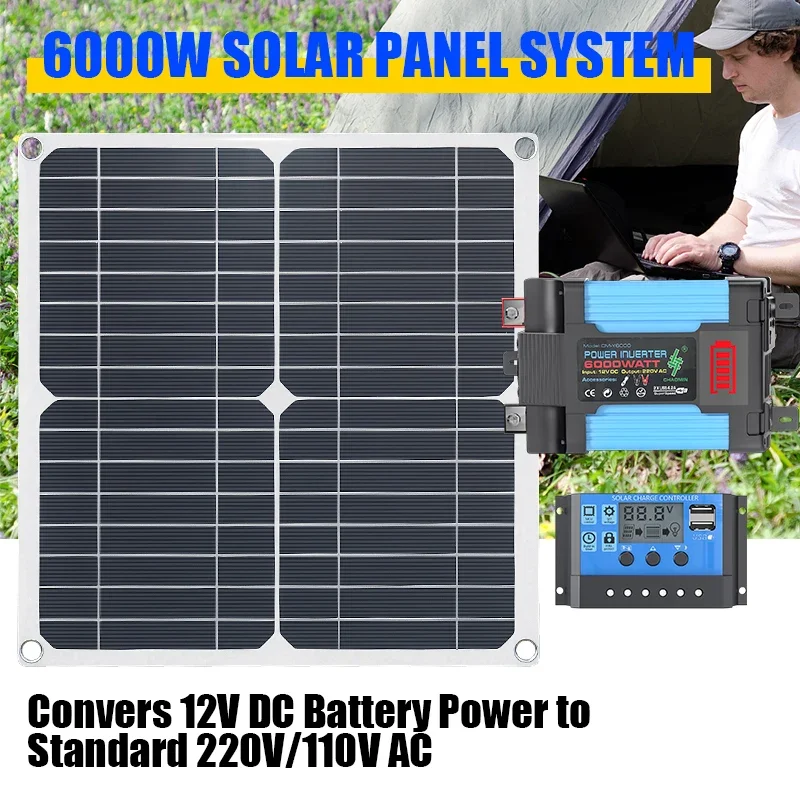 Solar Panel 200W - 6000W Solar-Kit ausgestattet mit 200W Solarpanels