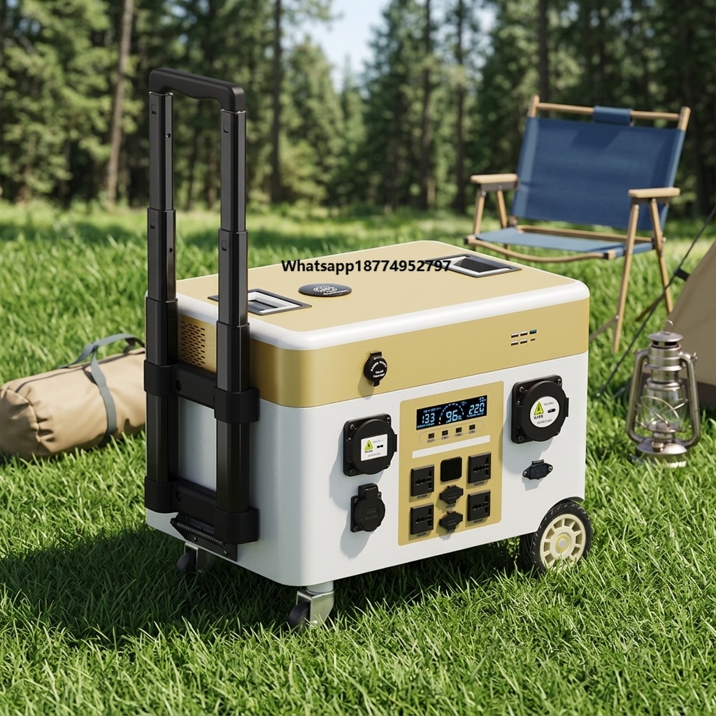 Solar Generator - 5000Wh Tragbarer Solar-Generator, Solarpanel, Autoladegerät, Hochleistungs-Backup-Station,