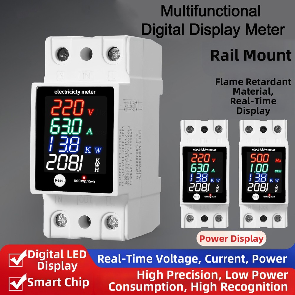 Multifunktionale Digitalanzeig – Energy Monitor Meter Bewertung und Preis